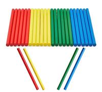 Juvale Rhythm Music Lummi Sticks for Kids (4 Colours 24 Pack)