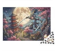 Juvenile Japanese Samurai 1000 Piece Jigsaw Puzzle,Educational Toy,Premium Cardboard,Adults & Kids 14+,Impossible Challenge,Home Wall Decor,Gift Idea,Stress Relief 38x26cm