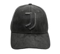JUVENTUS Alcantara Baseball Cap Black Embroidery 100% PL, Black, One Size