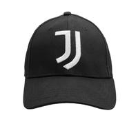 JUVENTUS Baseball Cap Cotton Logo Embroidery Silver 100% Cotton, Black, One Size