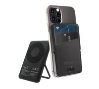 Juventus Powerbank Wallet - MagSafe 5000mAh Wireless Charging - Compatible with Apple and Android, Fast Wireless Charging and Type-C Cable - Cable Included - Official Product (Black)