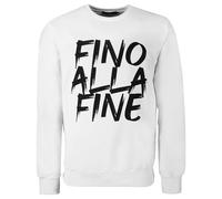 Juventus - Sweatshirt to the end, Official Product, Crew Neck Sweatshirt for Men and Women, Unisex, White, M