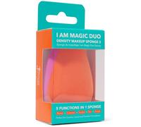 Juvia's Place I am Magic Sponge Orange&Pink - Face Blending Flawless Makeup Foundation Powder Setting Soft Cosmetics Puffs Wedges Travel Essentials Skincare Tools Blenders Blush Beauty Accessories