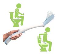 Juvo Toilet Aid - 18” Long Reach Personal Wiping Aid with Hygienic Cover - Easy Use Comfort Self Wiper for Toileting (SATA01)