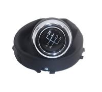 Juvra Car Gear Stick knob Gear Shift Knob Boot Lever Switch Handle Leather for Cooper F55 F56 F54 F60(5 Speed)