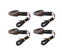 Juvra Motorcycle Turn Signal Light 4Pcs/2Pair Universal Motorcycle Led Turn Singal Lights Lamp Motorbike Indicators Amber Light Bulb