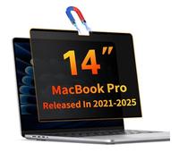 Juvraixo Magnetic Privacy Screen Protector for Macbook Pro 14 Inch (2021-2024, M1, M2, M3, M4), Matte Removable Private Anti Blue Light Glare for 14.2" Mac Pro Laptop Computer