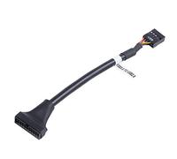 Juwaacoo 15cm USB 3.0 20 Pin Header Male to USB 2.0 9 Pin Female Adapter Cable