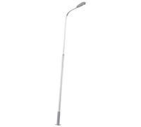 Juwaacoo 20Pcs Railway 10cm Lamp Post Street HO Scale 1:87 LED 3V Resistors LQS08 Single - White