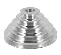 Juwaacoo 25mm Bore Aluminum Wheel A Type 5 Step Pulley Wheel for Timing Belt