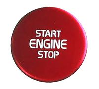 Juwaacoo for Xc40 One Key Ignition Key Switch Decoration Sticker Parts Car Accessories 2018 2019 2020 Red