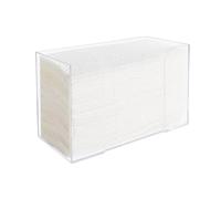 Juwacoo Clear Countertop Paper Towel Dispenser, Hand Towel Dispenser, Touchless Paper Towel Dispenser Box, Kitchen Bathroom Paper Towel Holder Compatible with Z-Fold, C-Fold or Multi-Fold Paper Towels