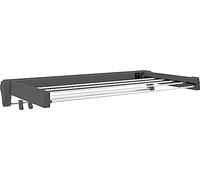 JUWEL ArtDry 70 Standing Dryer (Obsidian Grey, extendable, Retractable rods, Drying Length of 4 metres, Load Capacity up to 12 kg) 40148, Gray, Standard