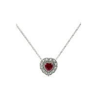 Juwelina Paris Ember Ruby necklace - Silver One Size