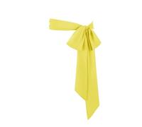 Juweniz Women's Long Chiffon Sash Waist Belt For Bridal Wedding Bridesmaid Prom Formal Special Occasion Dresses Belt 3'' Wide, Yellow, One Size