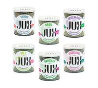 JUX Freeze-Dried Chopped Mixed Herbs Bundle, 6 Pots, UPF Free, Vegan