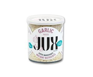 JUX Freeze-Dried Garlic 4-Pack Bundle | 100% Natural & Nutrient-Rich | Rehydrates Instantly for Cooking, Sauces & Garnishing | Long Shelf Life | Equals 600g of Fresh Garlic | No Additives, Vegan (60g)