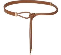JUXCOKO Women's Knotted Thin Waist Belt PU Leather Skinny Belts | for Dresses Pants