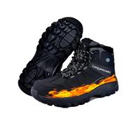 JUXDZISHW Black,44,Heated Sneakers Foot Warmer for Men & Women, Heated Boots WIth 3 Heating Levels, Electric Heating Shoes Anti-Slip Snow Trail Shoes Rechargeable Hiking Shoes Winter Outdoor Unisex