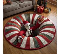 JUXDZISHW C,50 * 50,Front Door Mat Outside Entrance, 3D Optical Illusion Area Rug for Living Room Christmas 3D Trap Optical Visual Illusion Rugs Playroom Floor Carpet Mat