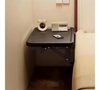 JUXDZISHW Natural,Foldable Bedside Shelf,Bed Shelf,Simple Noght Stand,Side Bed Organizer for Water Cup, Phone, Tablet Books,Foldable,no-Hole Bedside Caddy