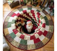 JUXDZISHW S,60 * 60,Front Door Mat Indoor Outdoor Entrance, Christmas 3D Optical Illusion All-Weather Doormat, Optical Illusion Rug Illusion Rug 3D Rugs, Patio Porch Entryway Mat