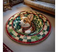 JUXDZISHW S,80 * 80,Front Door Mat Outside Entrance, 3D Optical Illusion Area Rug for Living Room Christmas 3D Trap Optical Visual Illusion Rugs Playroom Floor Carpet Mat