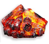 JUXINE Burning Charcoal LED Lamp,Charcoal Flame Effect Lantern Lamps Artificial Logs for Fireplace,Fake Fire Decorations for Christmas Festival Home Living Room Tv Cabinet