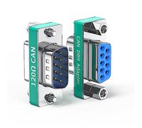 JUXINICE 2 Pack CAN Bus Terminal Resistance 120 OHM D-SUB 9 Pin RS323 Serial Male to Female Connector Adatper -CAN DB9 Adapter