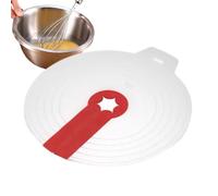 juxouoo Hand Mixer Splash Guard, Silicone Splash Guard Bowl Lid, Mixing Bowl Shield - Silicone Reusable Egg Whisk Lid Cover for Cream Foam Pans Baking