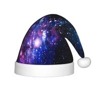 Juxweku Christmas Hat for Kids Boys Girls Galaxy Star Field Space, Santa Claus Xmas Hat for New Year Festive Decoration