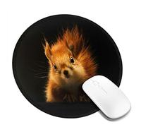 Juxweku Cute Red Squirrel Mouse Pad Desk Pad Mouse Mat Non-Slip Rubber Base Mousepad for Computer Pc Office Work