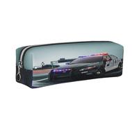 Juxweku Pencil Case Awesome City Police Car Pen Box Pouch Large Pencil Bag for Boys Girls Kids, School Office Supplies