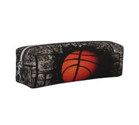 Juxweku Pencil Case Basketball Embedded Stone Floor Pen Box Pouch Large Pencil Bag for Boys Girls Kids, School Office Supplies