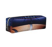 Juxweku Pencil Case Cool Basketball Competition Field Pen Box Pouch Large Pencil Bag for Boys Girls Kids, School Office Supplies