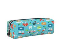 Juxweku Pencil Case Medical Nurse Stethoscope Tooth Pen Box Pouch Large Pencil Bag for Boys Girls Kids, School Office Supplies