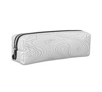 Juxweku Pencil Case Topographic Contour Map Pen Box Pouch Large Pencil Bag for Boys Girls Kids, School Office Supplies