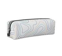 Juxweku Pencil Case Topographic Map 1 Pen Box Pouch Large Pencil Bag for Boys Girls Kids, School Office Supplies