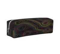 Juxweku Pencil Case Topographic Pen Box Pouch Large Pencil Bag for Boys Girls Kids, School Office Supplies