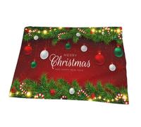 Juxweku Throw Blanket Merry Christmas Ball Red, Soft Throw Blankets for Bed Sofa Couch Bedroom Decorative, 76 x 102 cm