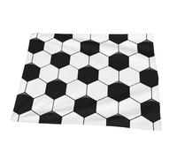 Juxweku Throw Blanket Soccer Ball Sports, Soft Throw Blankets for Bed Sofa Couch Bedroom Decorative, 100 x 125 cm