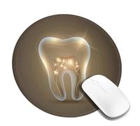 Juxweku Tooth Dentistry Dental for Dentists Mouse Pad Desk Pad Mouse Mat Non-Slip Rubber Base Mousepad for Computer Pc Office Work