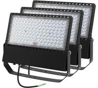 Juyace 36000LM LED Stadium Lights Outdoor 1500 Watt Equivalent Wider Lighting Angle Led Flood 100-277V 240W 5000K Daylight Commercial Arena for Sports Fields and Court (3 Pack)