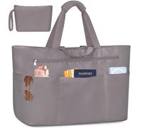 JUYANO Extra Large Beach Bag for Women, Waterproof Beach Tote Bags with Zip and Wet Compartment, Summer Handbags for Shopping, Traveling, Pool, Gym, Holiday and daily use 45L
