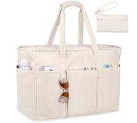 JUYANO Large Tote Bag for Women, Beach Bag with Zip and Wet Compartment, Summer Handbags for Shopping, Traveling, Pool, Gym, Holiday 45L