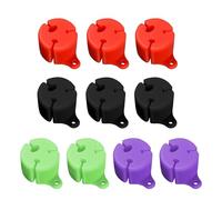 JUYAXIN 10Pcs Silicone Fishing Rod Fixed Balls Stand AntiCollision Elastics Tie Downs Clip Accessories Tie Downs Clip