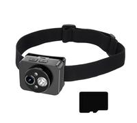 JUYAXIN 120°Wide Angles Head Camcorder Headlamp Camera LED Headlights Camera for Sports with Night Sights Capability 1920x1080