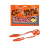 JUYAXIN 20pack Soft Fishing Lures Realistic Design Materials High Elasticities for Black Pit Rivers Lake Realistic Swimming Action Lures