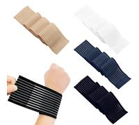 JUYAXIN 4Pcs Elasticated Wrist Guard Stretchy Protectors Band for Heavy Lifting Computer Use and Joint Management Ergonomic Guard