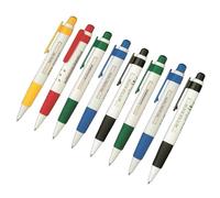 JUYAXIN 8Pcs Retractable Ballpoint Pen with Scroll Message Window Office Writing Smooth to Write Guest Sign in Ballpoint